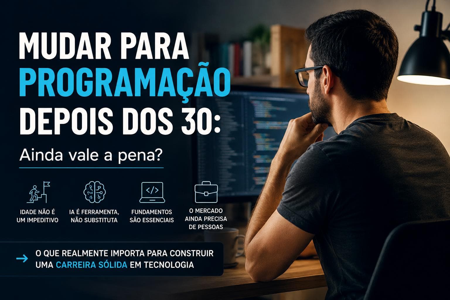 Tenho 30, 35 ou 40 anos. Ainda vale a pena migrar para a programação?
