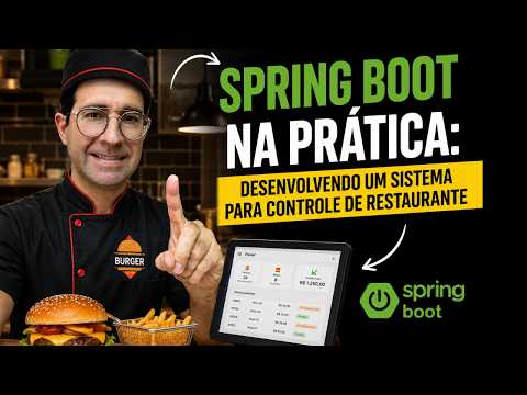 Capa da aula: Spring Boot na Prática: Desenvolvendo um Sistema para Controle de Restaurante #EP1